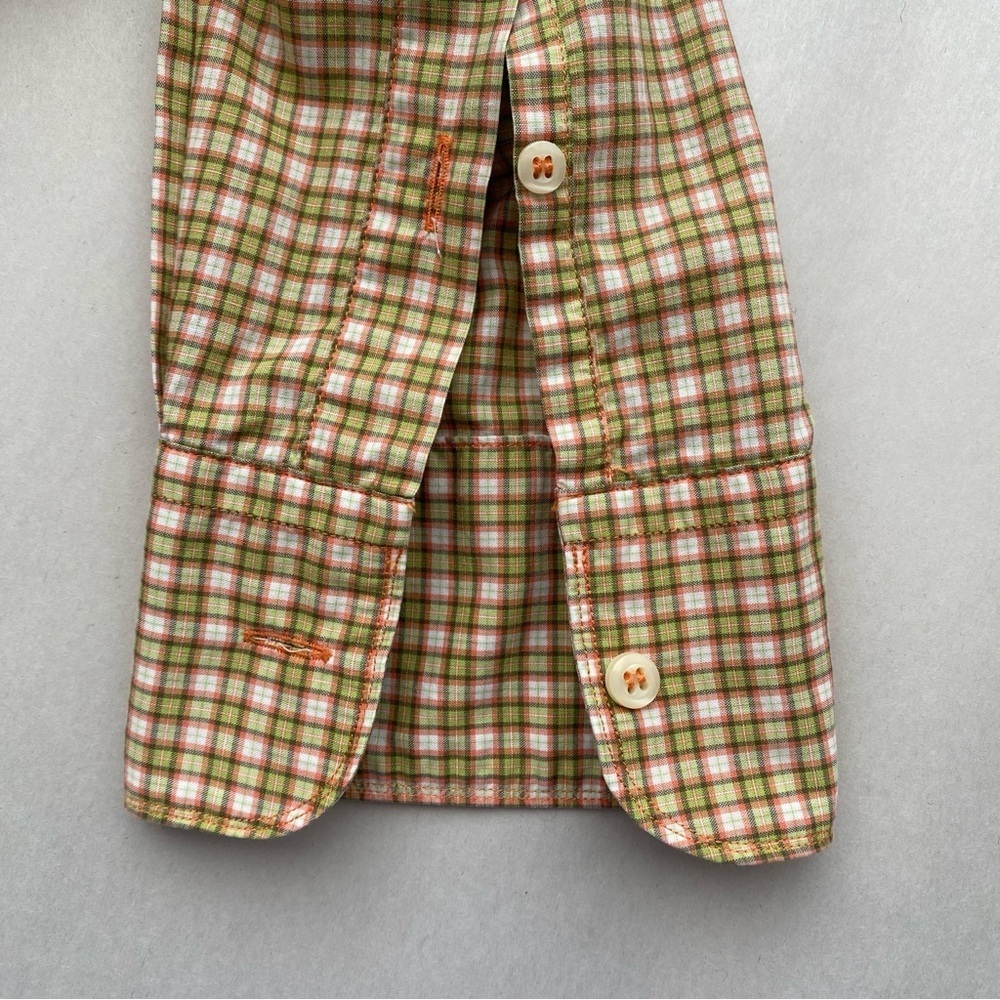 BEVILACQUA Italy Men's Button Up Shirt Plaid Check Size L - Picture 7 of 10